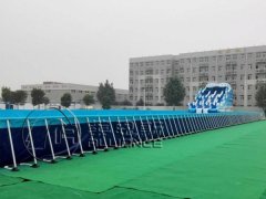 大型支架水池成为移动水乐园戏水游乐标准配备